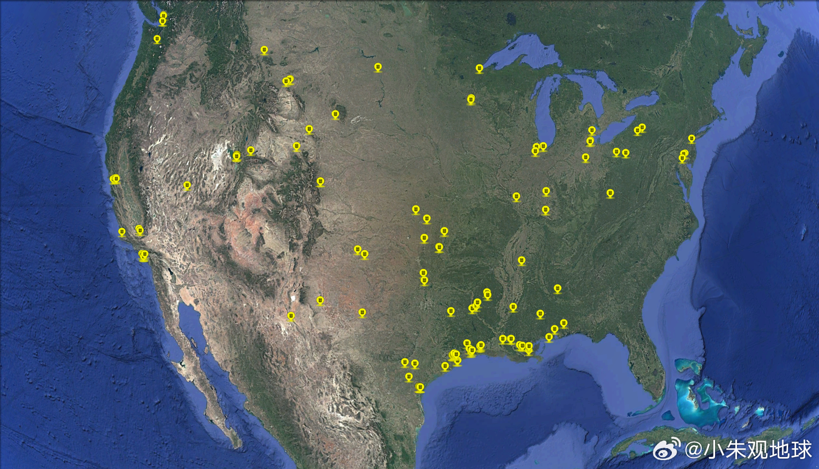 美国得州炼油厂发生爆炸 美国500KV变电站（图1-图3）、炼油厂（图4-图6）