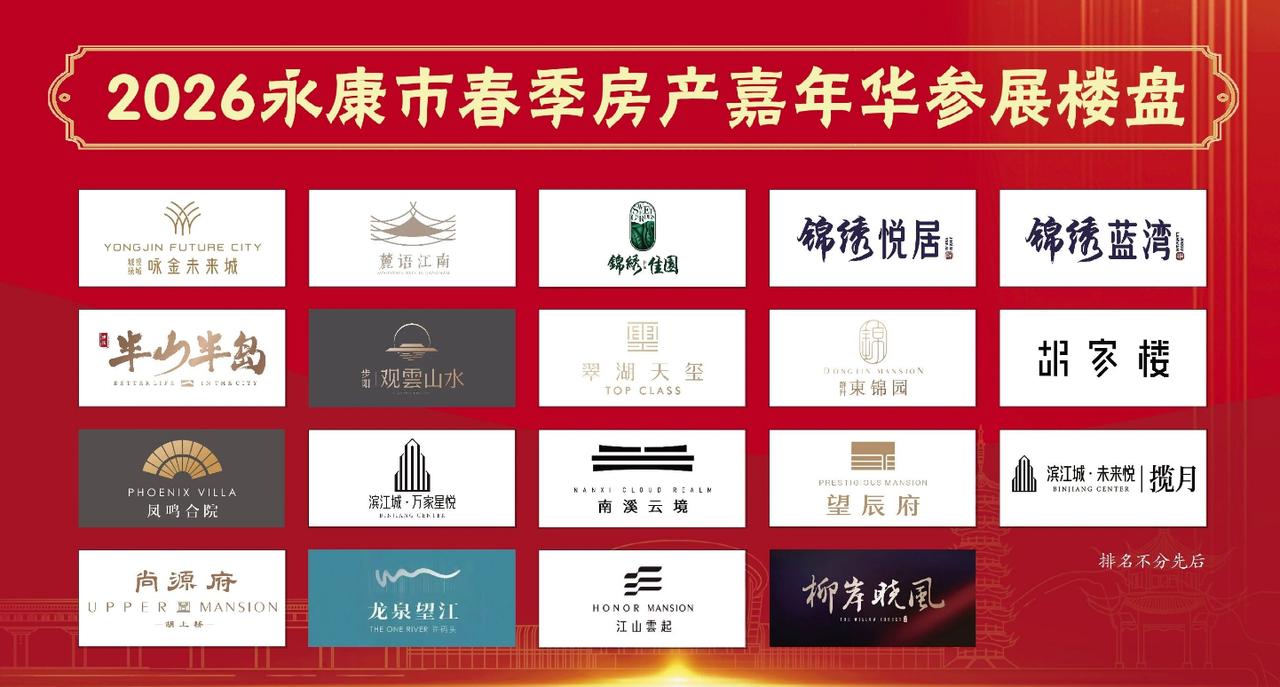 2026永康市春季房产嘉年华线下房展会即将举行！
城投集团、步阳集团、群升集团、