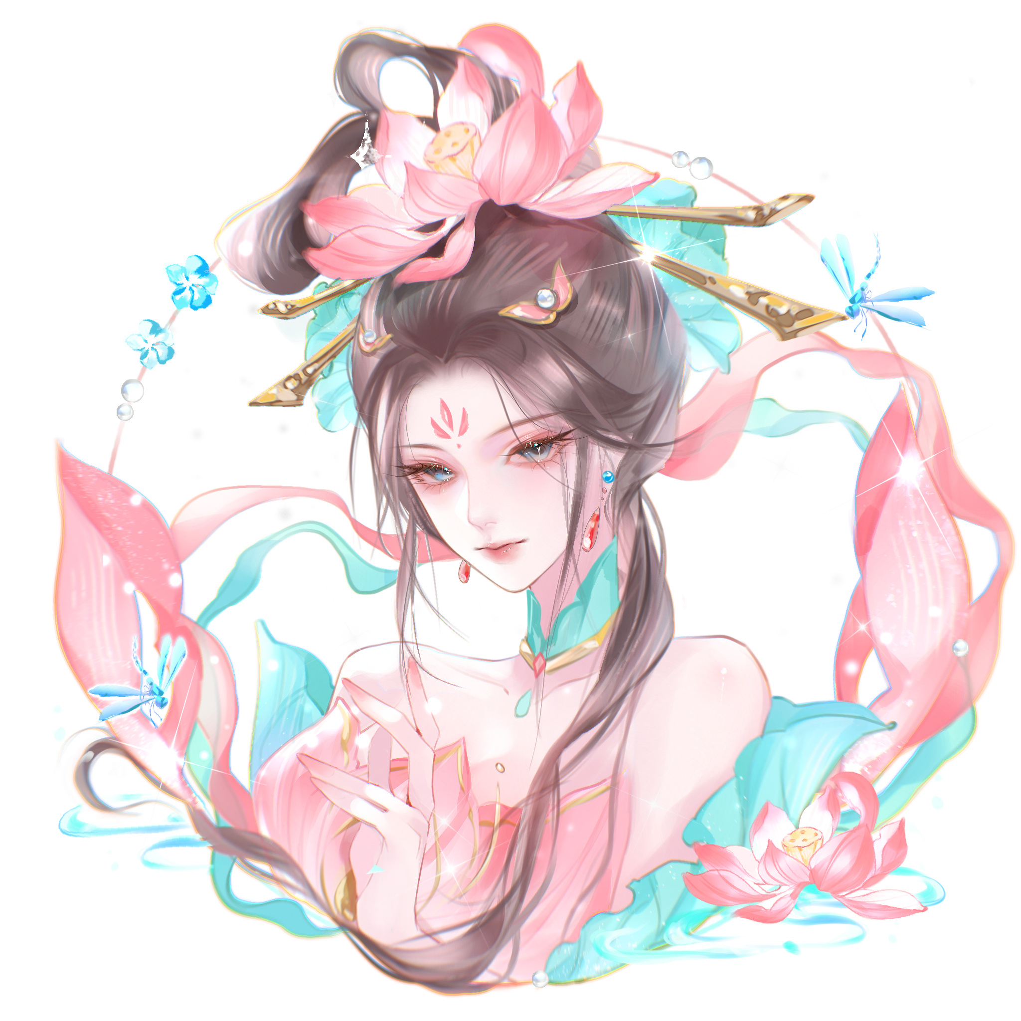 王者荣耀杨玉环 一瓣芙蕖是彩舟，棹歌离思两夷犹。—————·★₊˚☾.˖ ♥︎ 