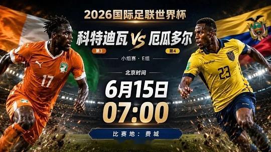 谁能抓住对方防线的唯一裂缝赛事：世界杯球队：科特迪瓦 vs厄瓜多尔开球：主队进球