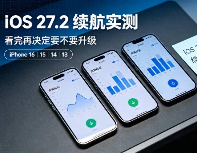 iOS27.2续航测试结果已发布！你的iPhone续航变好了吗？