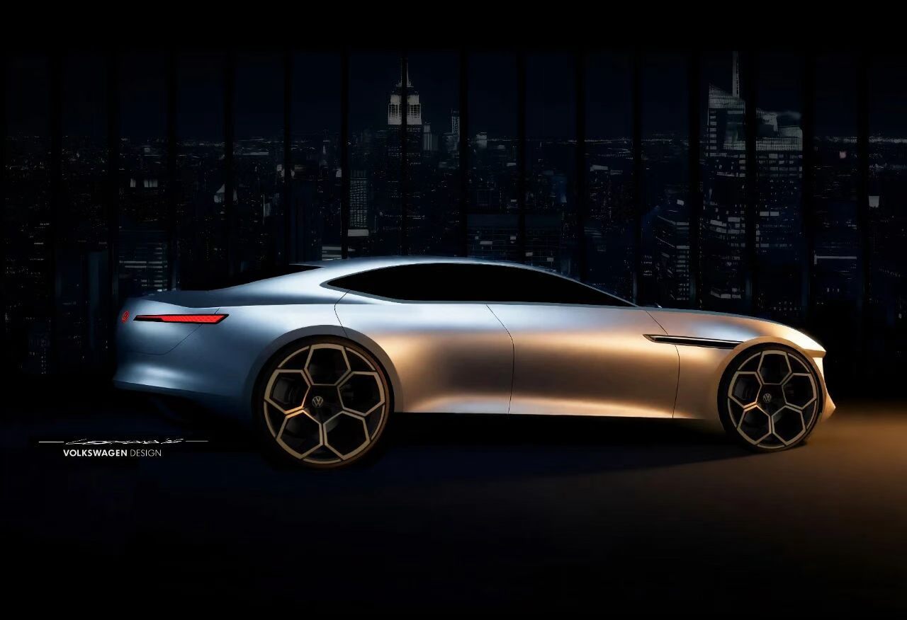 金标大众，神秘车型，即将亮相！第一款B级智能纯电轿车，超五米车长，大气磅礴。百家