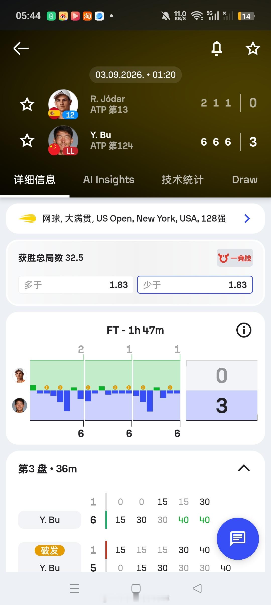小花小草资讯[超话]ATP[超话]【美网2026】男单正赛第一轮最后时刻替补入围