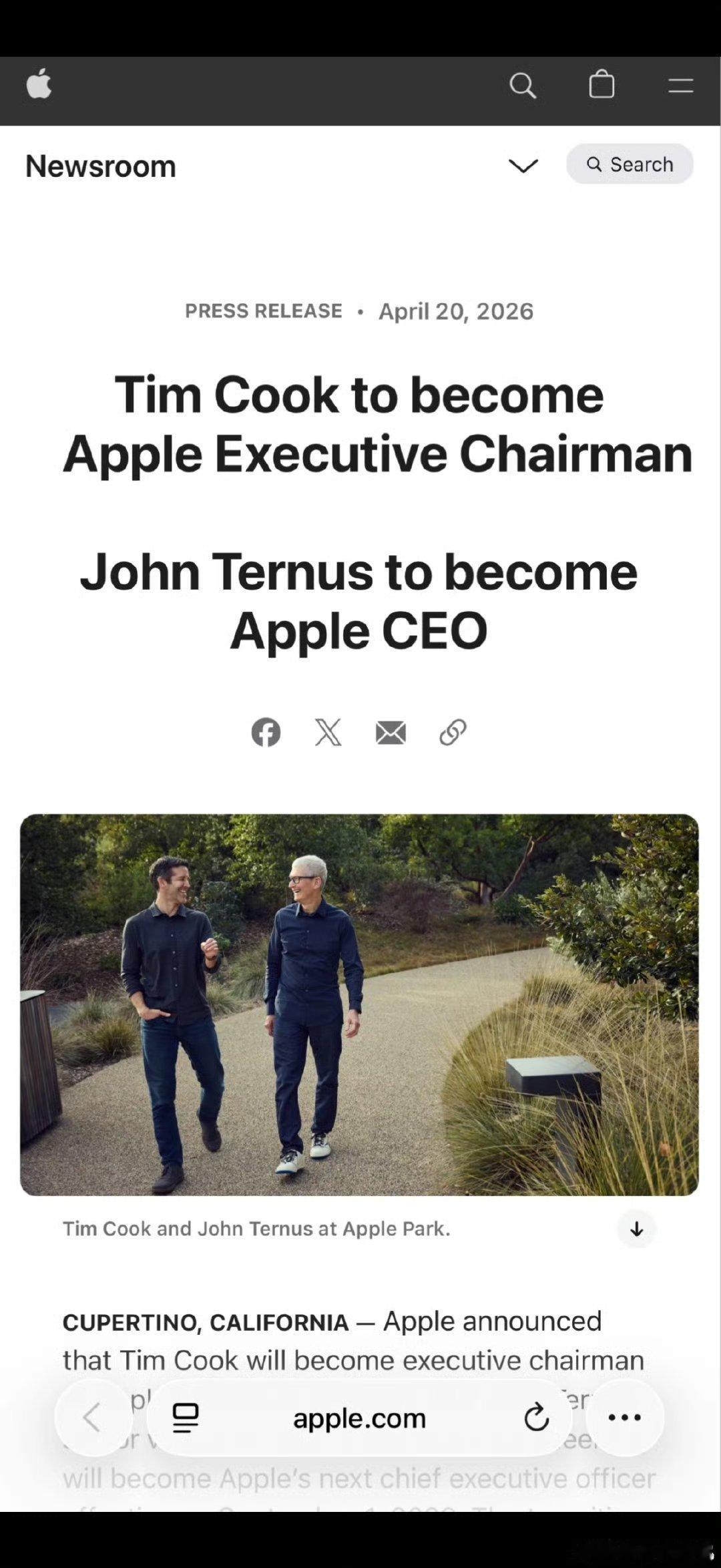 库克不再担任苹果CEO 一觉醒来苹果放出了重磅炸弹。库克不再担任CEO，约翰•特