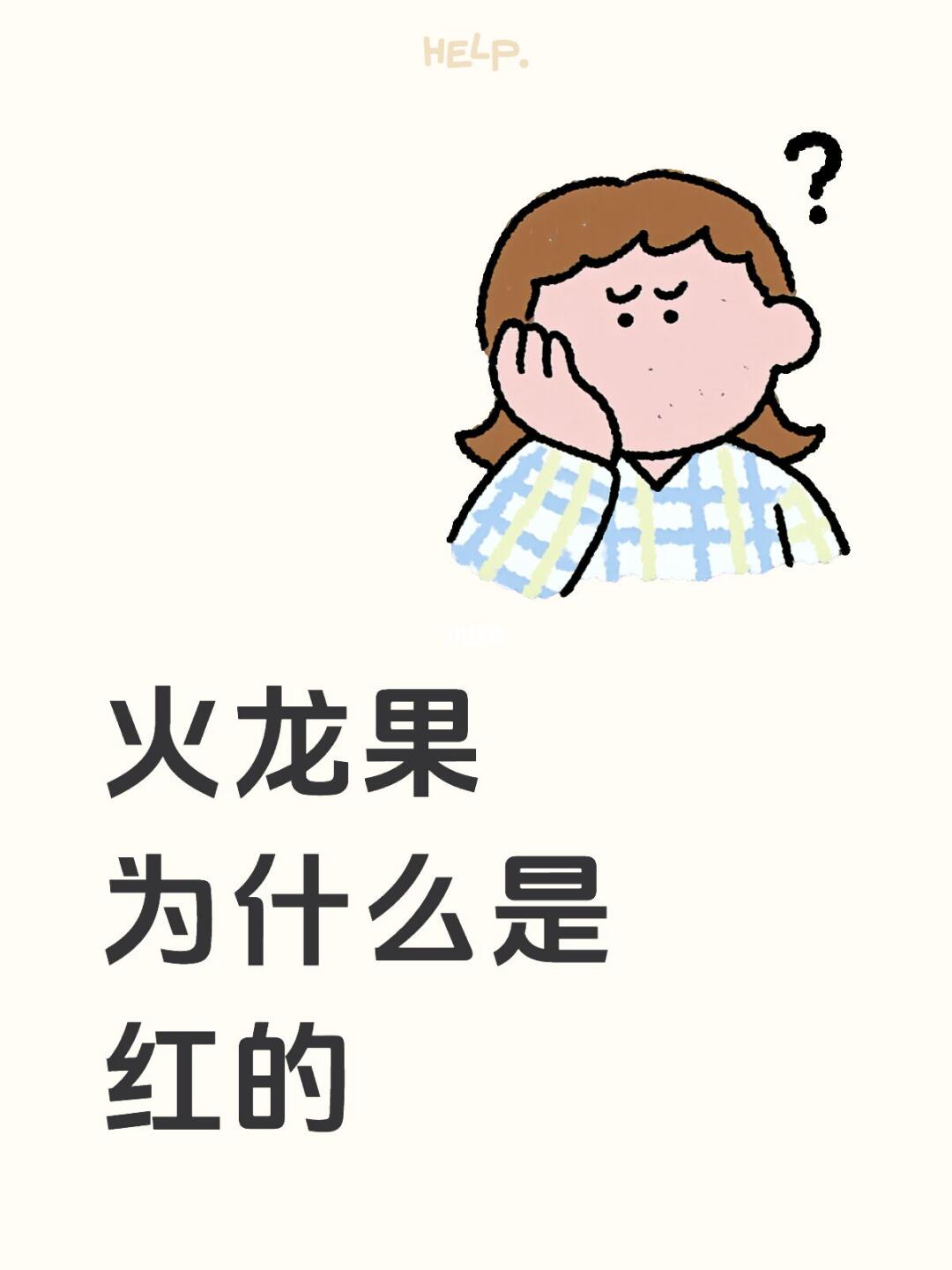 火龙果 为什么是 红的