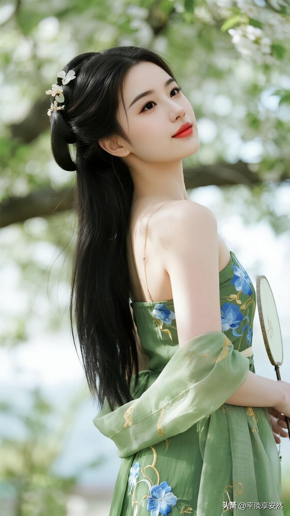 花海美人，莲步轻迈，娇颜绝美，美人与花交相争艳，恨不能当一回曹贼。花卉美人照