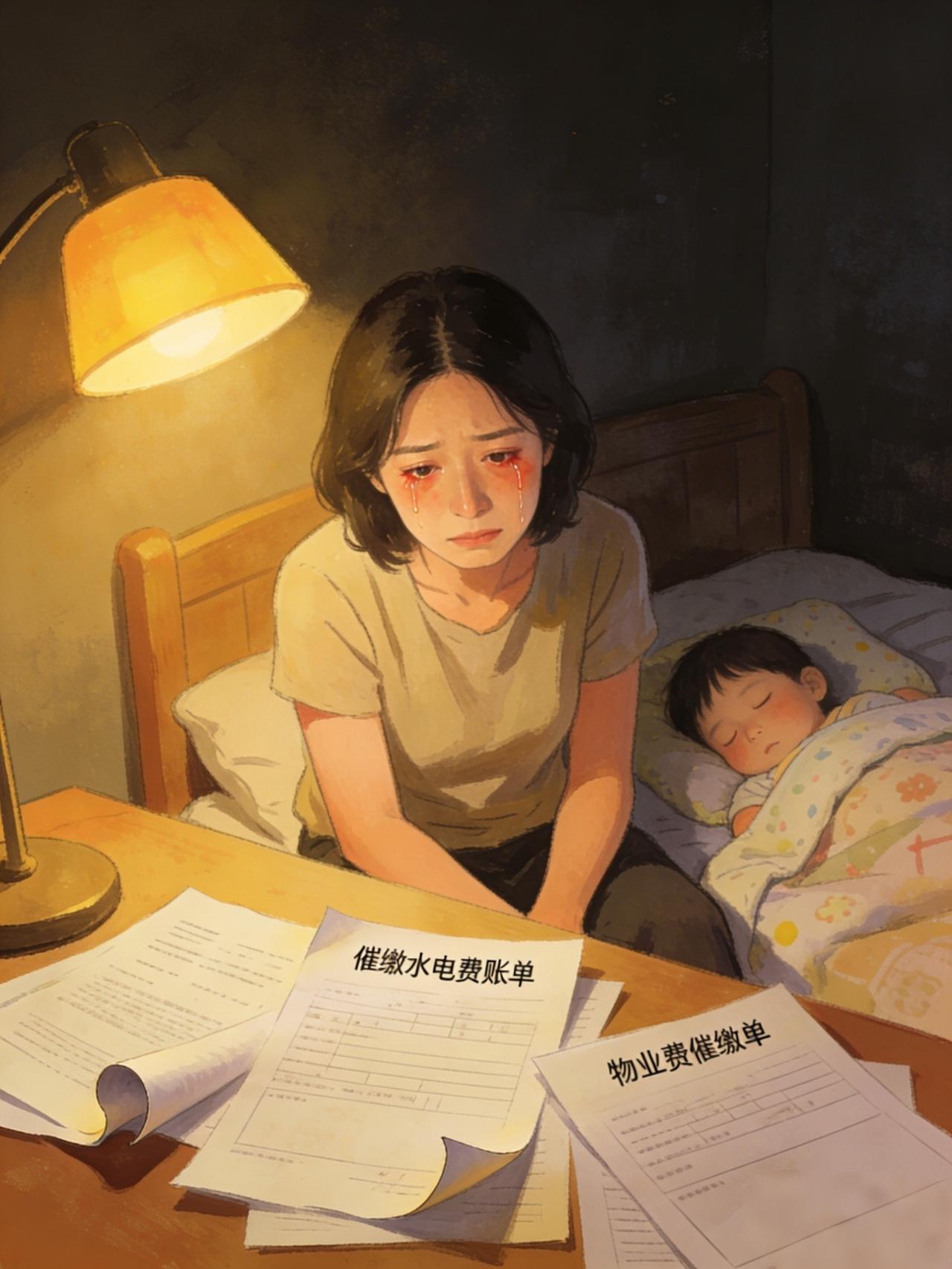 中年妈妈的崩溃，只在一瞬间
 
一边是哭闹不停的孩子，一边是永远干不完的家务；