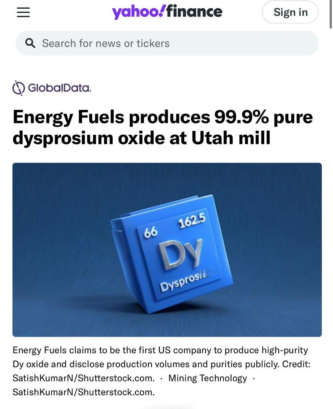 中国实施稀土管制之后，美国开始焦虑了，而美国的一些公司也开始跳出来了，有美国公司