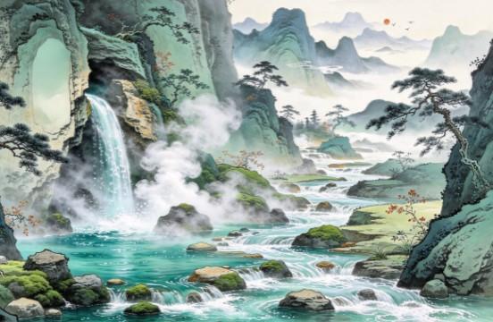 品读《山海经》654——《大荒西经》寒暑水，湿山，幕山

原文：
有水曰寒暑之水