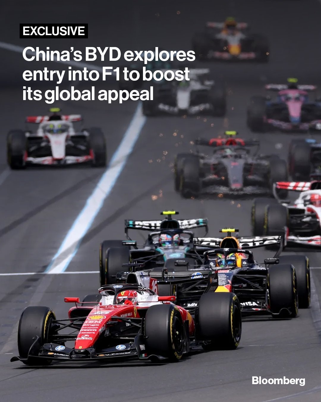 比亚迪或将加入F1等赛事 这话题昨夜今晨应该不少人在讨论了，原报道是彭博社发的，