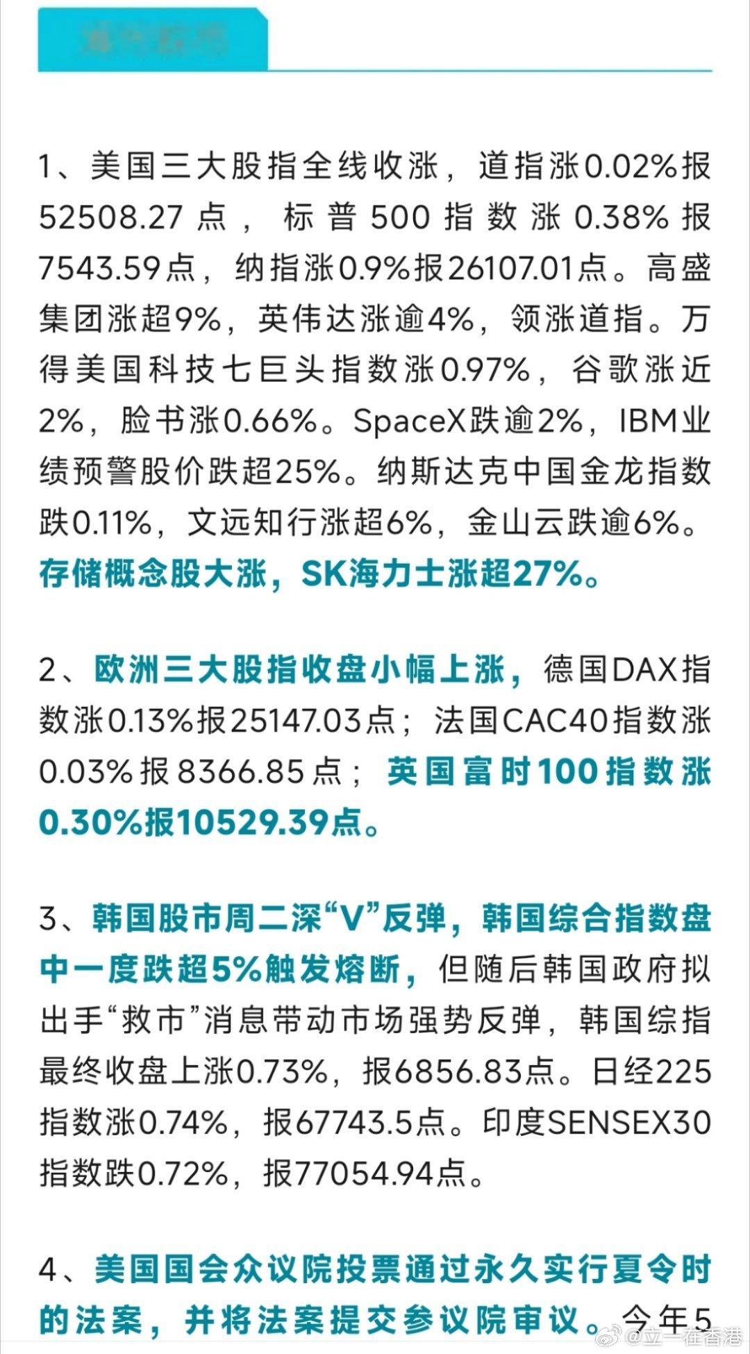 早安🌞财经美股 海外宏观：美国通胀回落但美联储持鹰派，中东冲突抬升大宗商品，韩