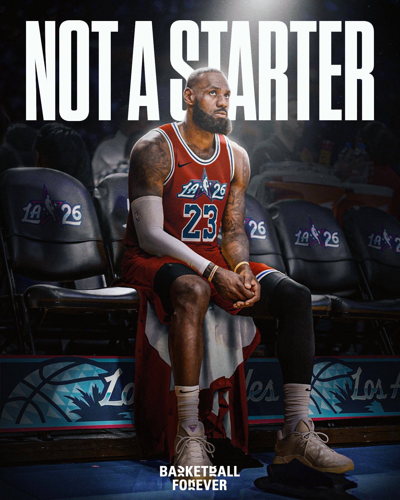 詹姆斯连续21年入选全明星首发纪录终结 一个时代结束了！2026NBA全明星首发