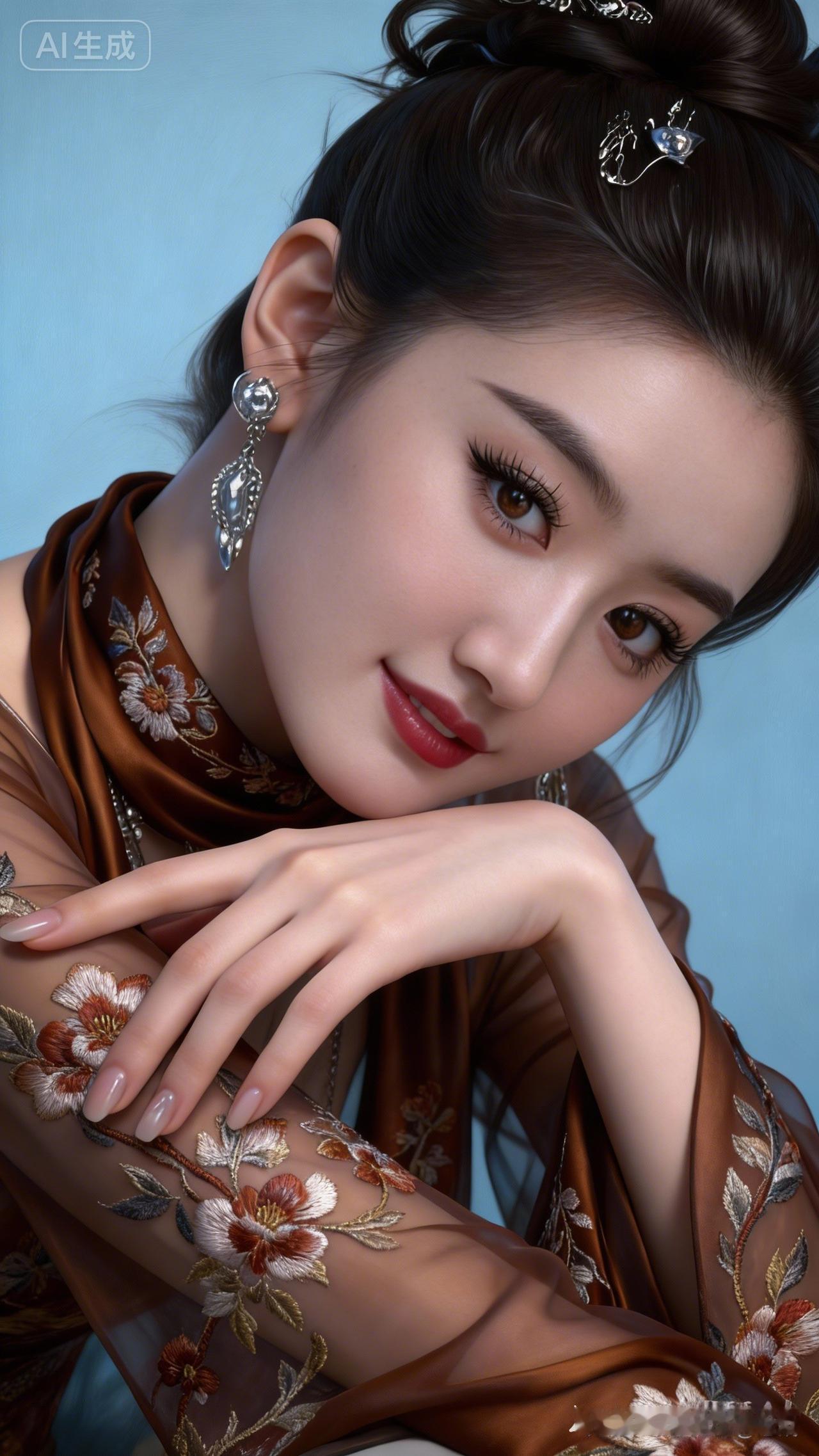 东方美人，精致妆容，优雅气质，惊艳全场！