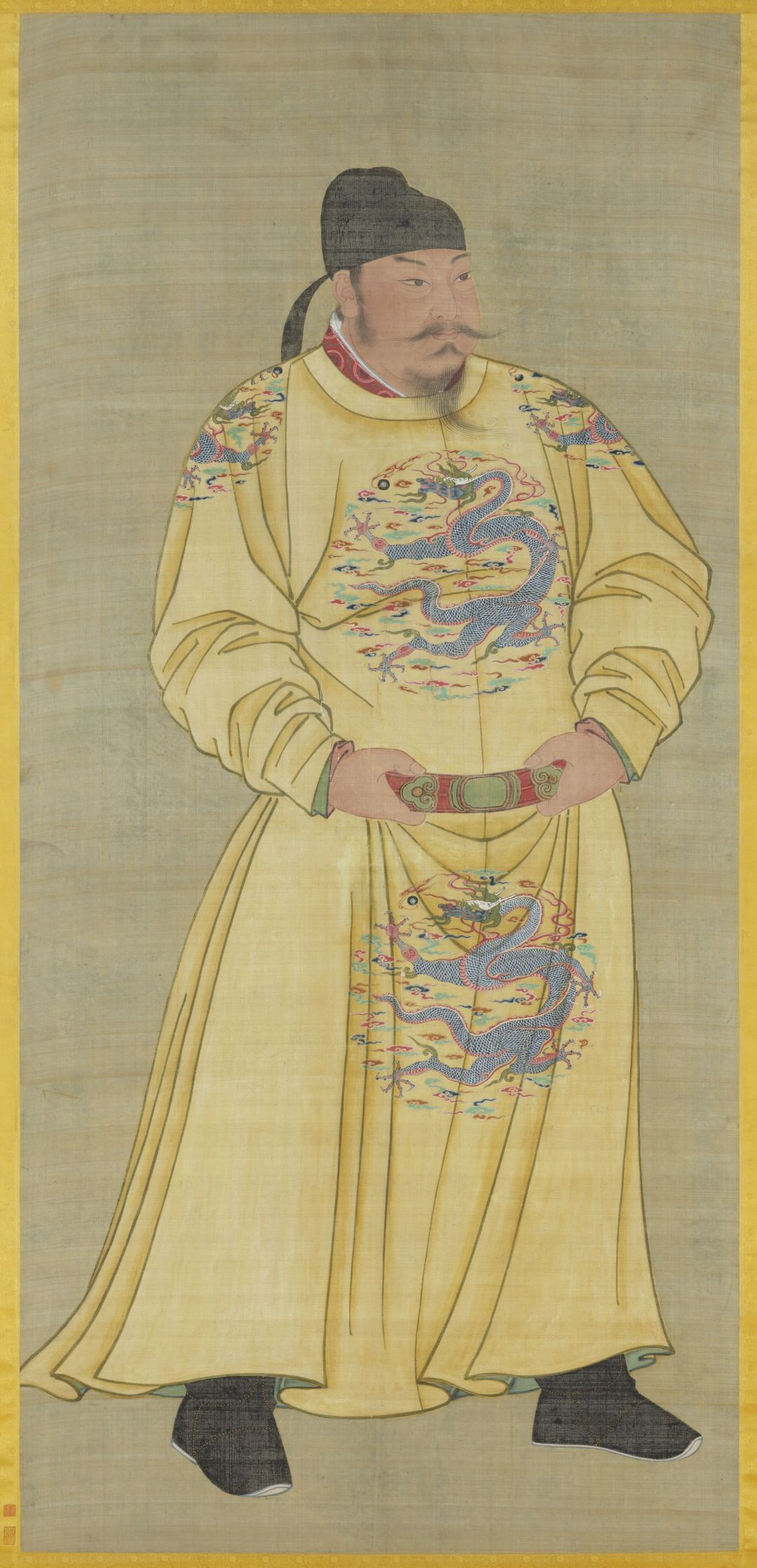 唐太宗画像｜当时之治不唯贞观而已据《旧唐书》的太宗本纪记载，李世民出生时，有两条