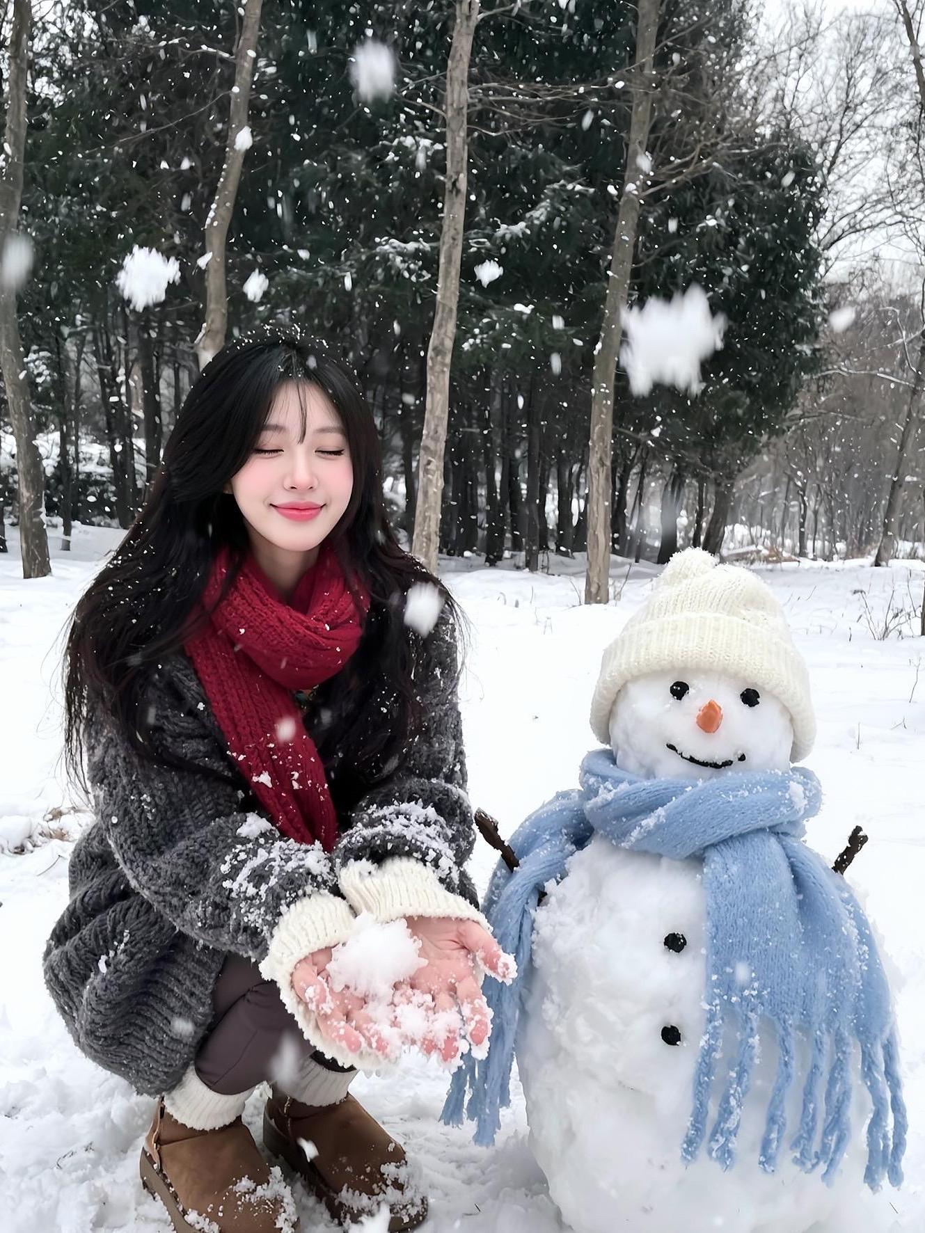 听说下雪季节应该拥抱