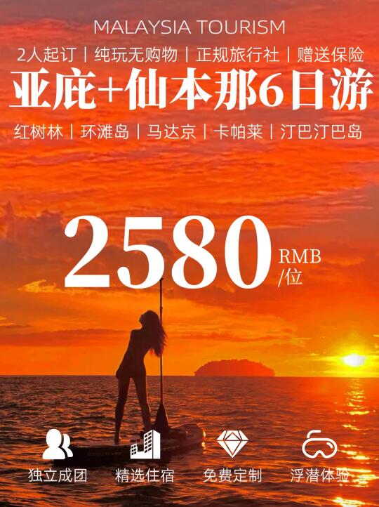 中马互免签证后❗只花2.5K玩转亚庇仙本那