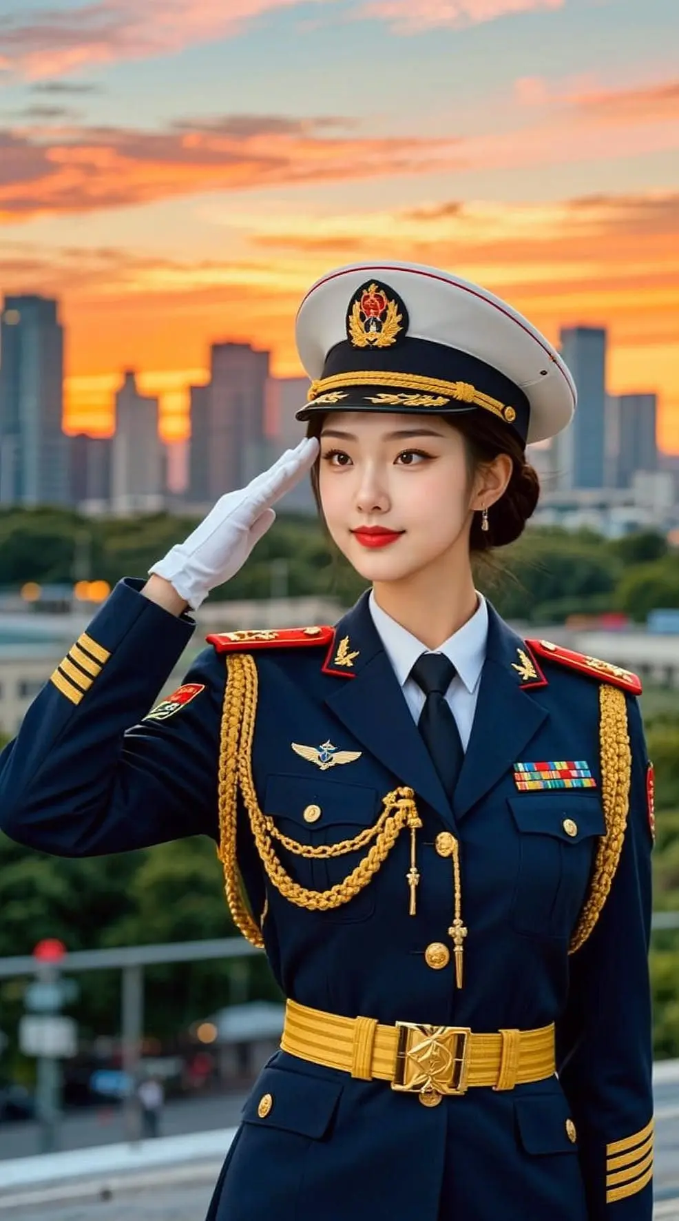 AI军礼致敬时刻