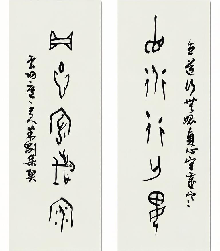 米刚甲骨文作品