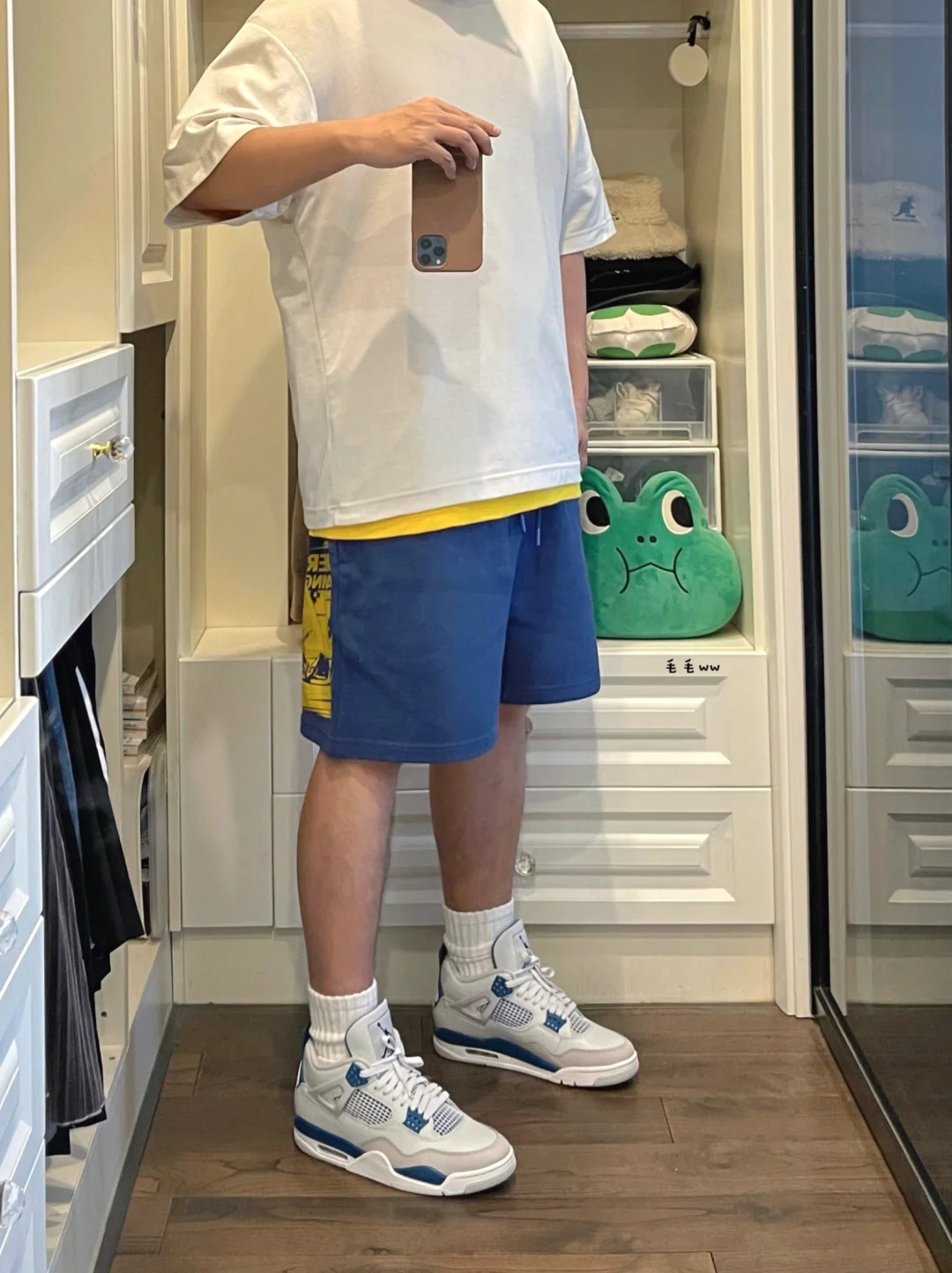 乔四军蓝｜短裤穿搭