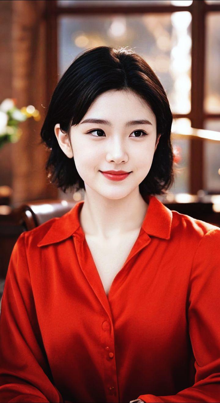 AI扩图 AI红韵佳人