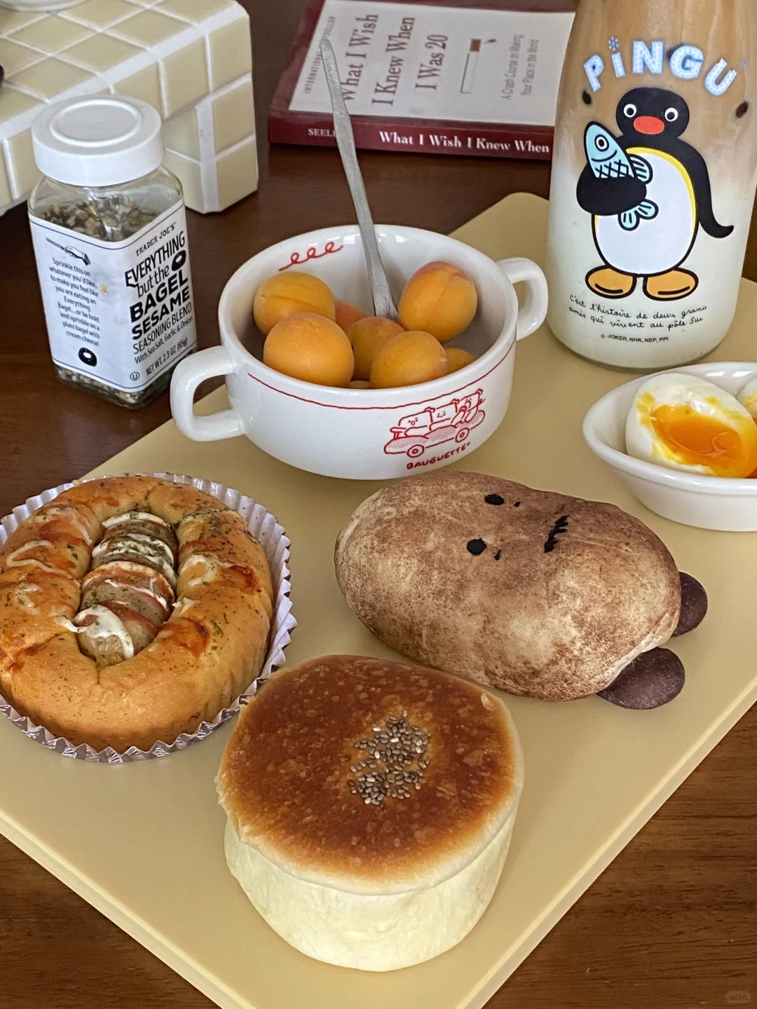 今日早餐｜消灭冰箱冷冻层的面包🍞