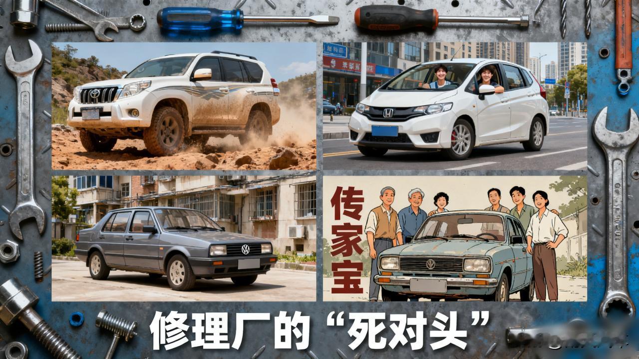 公认“开不坏”的几款车，你的车上榜了吗？

丰田普拉多、本田飞度、大众捷达…这些