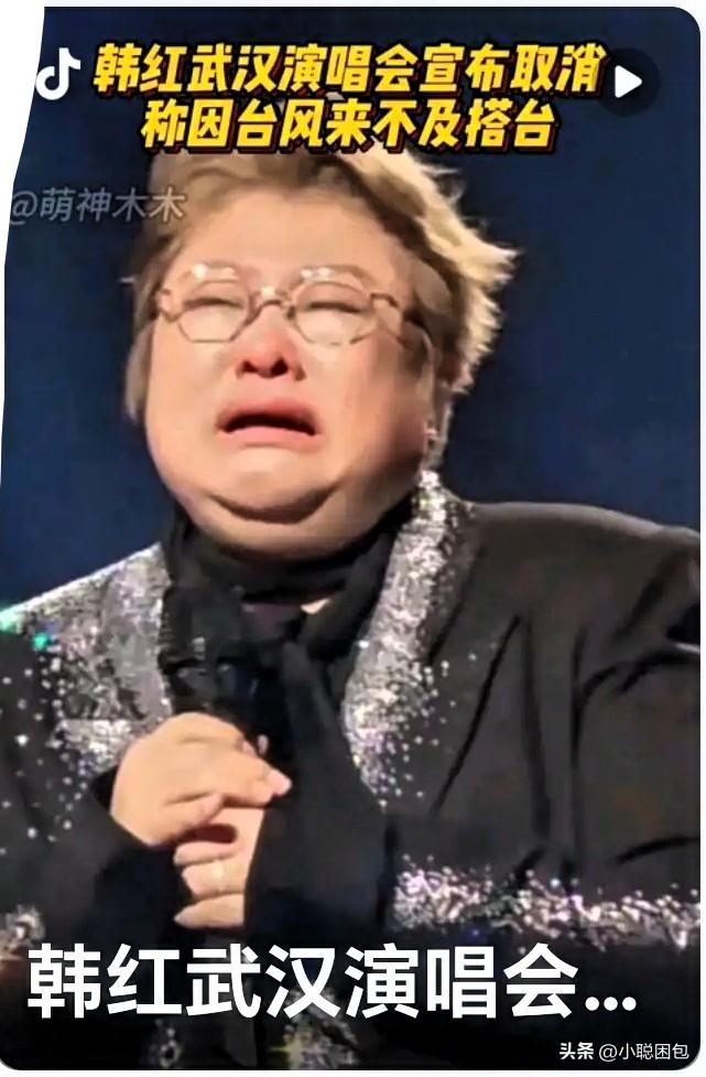 韩红武汉演唱会取消了。
真是没有人缘有天缘啊，人不给她"走个面"，不买高档票，想