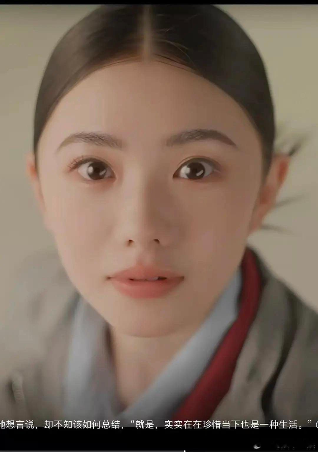 刘浩存还是不适合大光明贴头皮的发型啊 