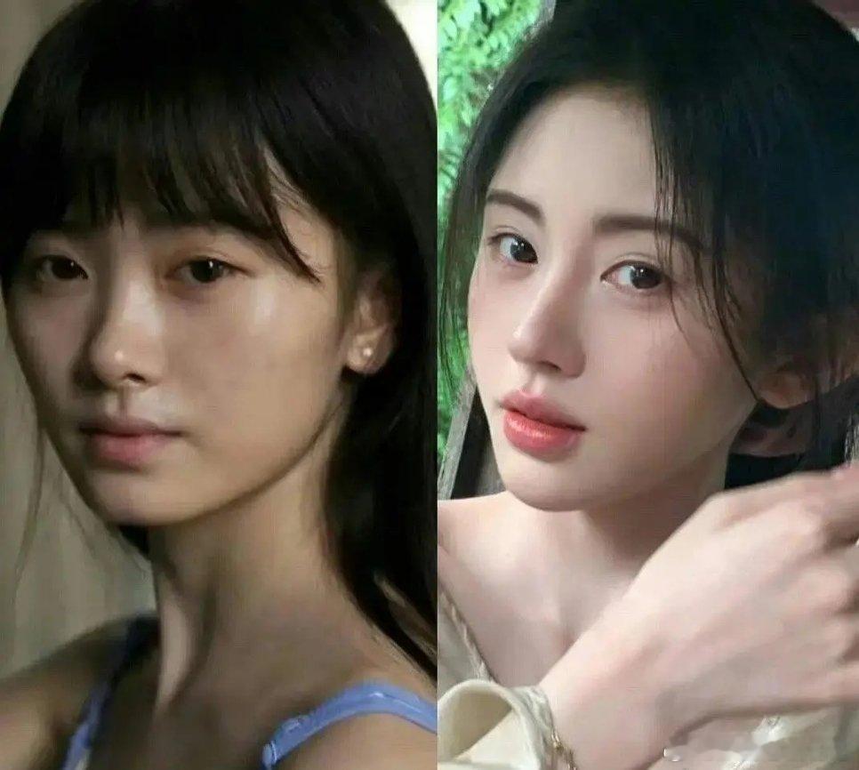 有没有人觉得她俩原生脸长得像 ​​​