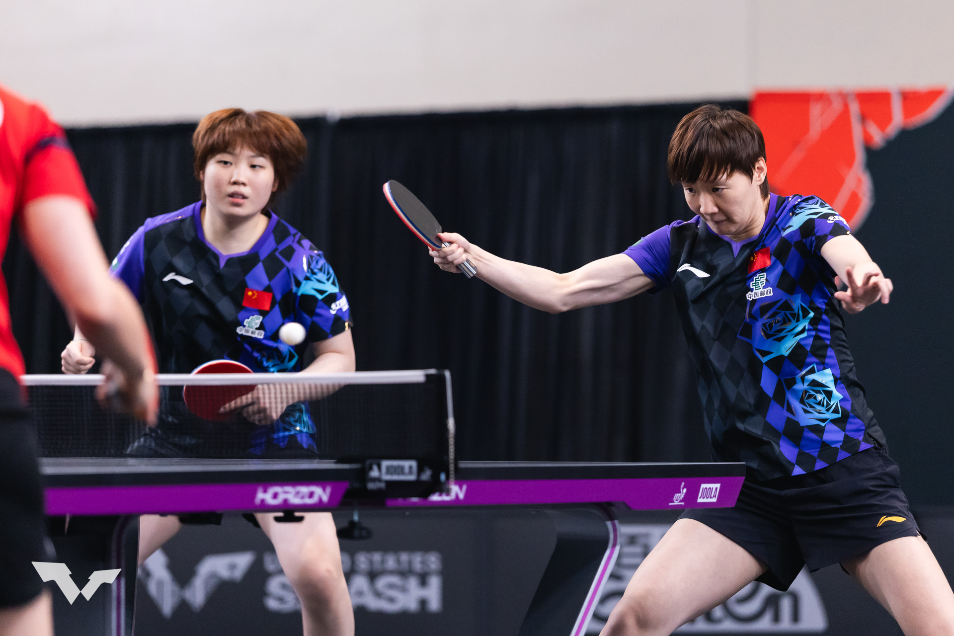 WTT美国大满贯2026   王曼昱‪加油‬ 赛场一隅·图片·女单R32&女双R