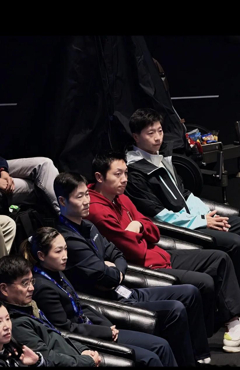 国乒天团伦敦合体   看到马龙、许昕、刘诗雯他们出现在伦敦世锦赛现场，很多人，包