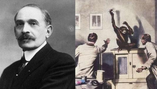 他执着于把猴睾丸移植到男性体内，1920年，一位74岁的老人自愿接受了实验，谁料
