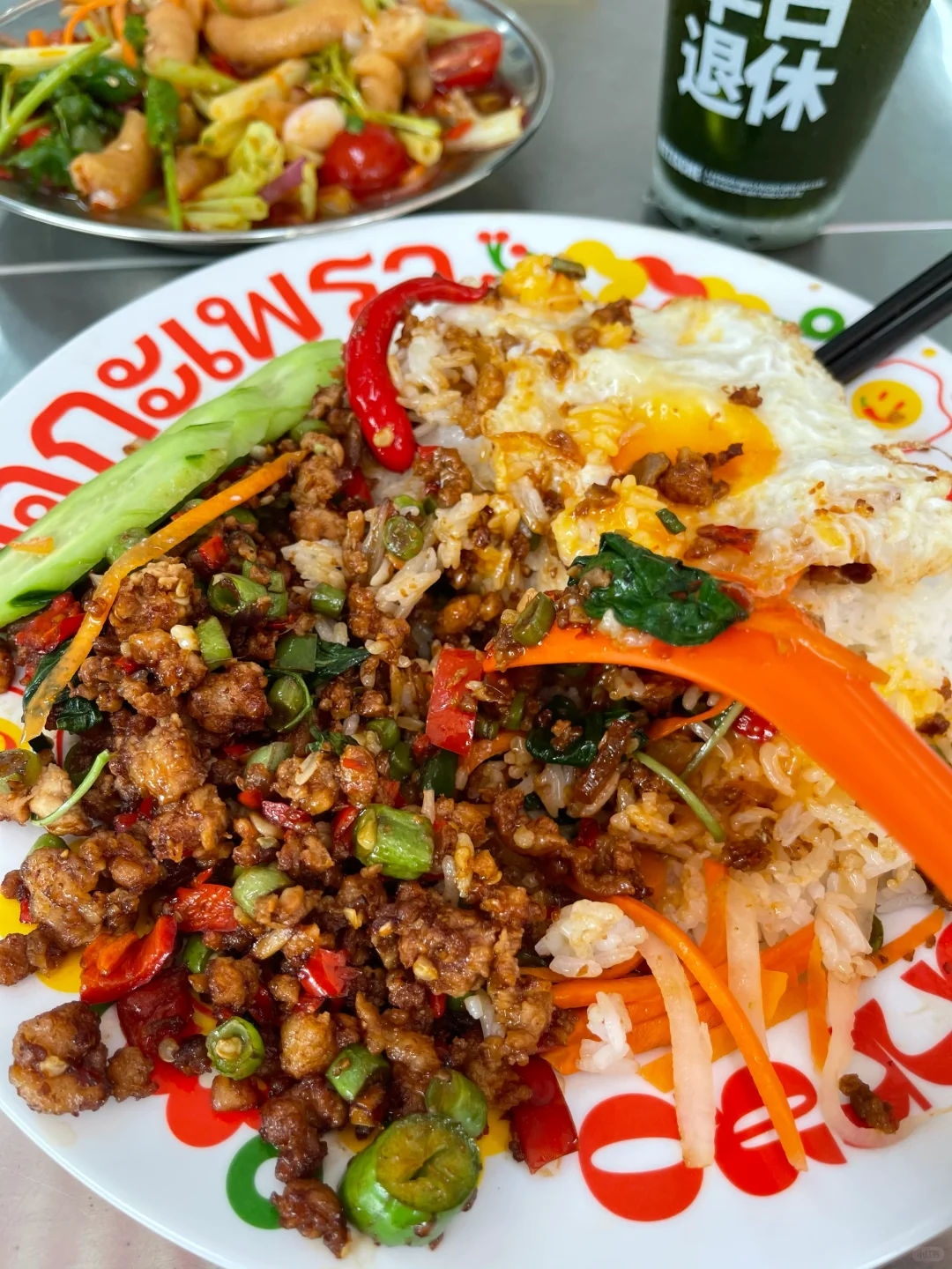 不在泰国！在中山想吃100次的打抛饭！！