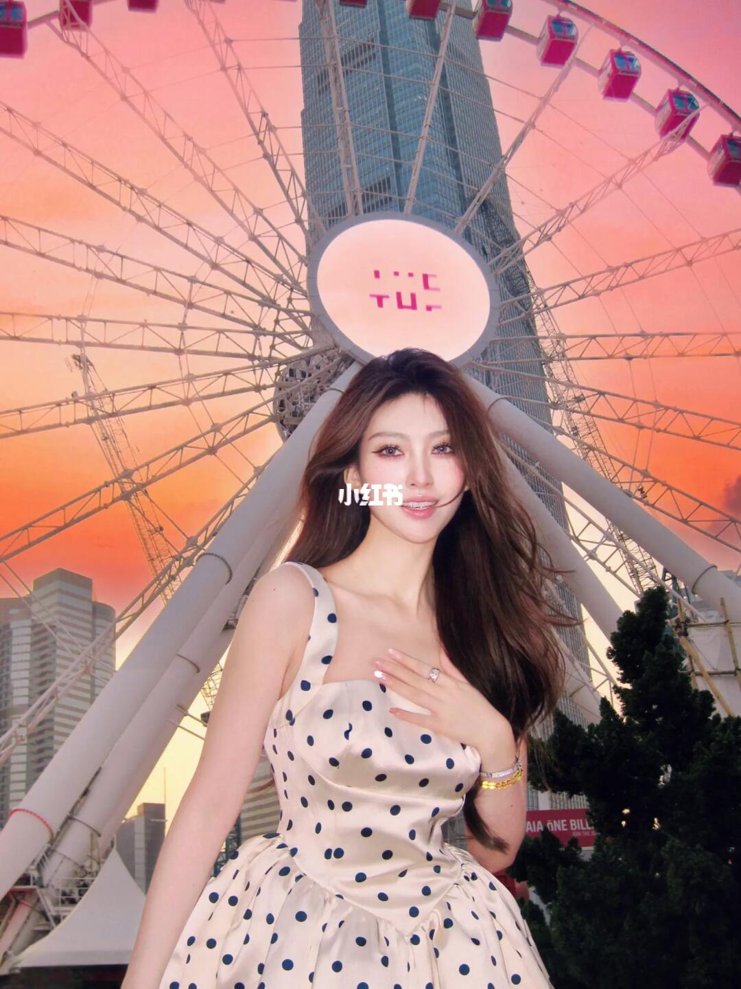 落日下的摩天轮🎡