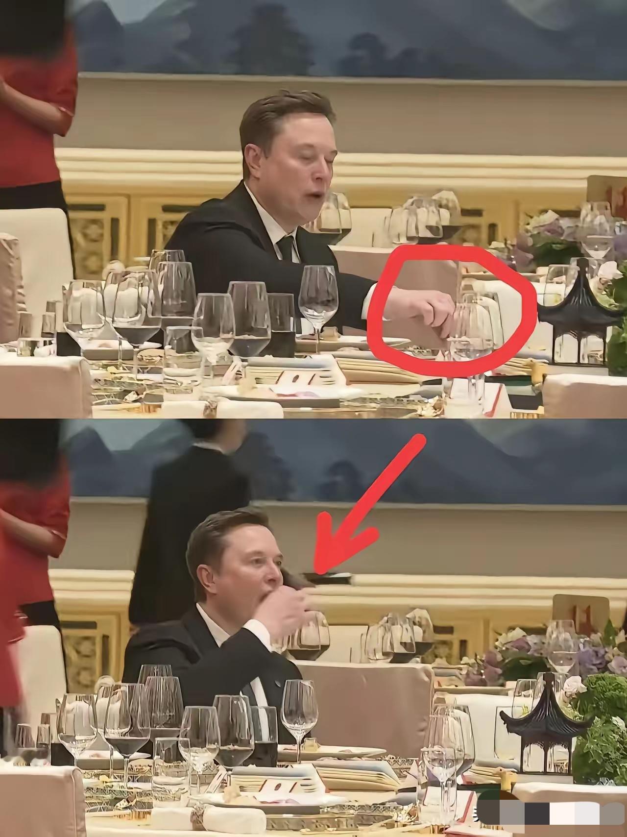 谁能想到，世界首富在昨晚欢迎宴会上会干出这事。开席前趁人不注意，伸手夹了口凉菜先