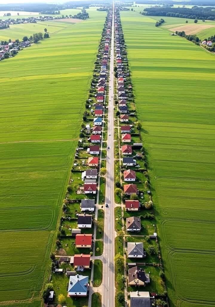 波兰苏沃绍瓦小镇Sułoszowa，大约6000居民，他们主要居住在一条9公里长