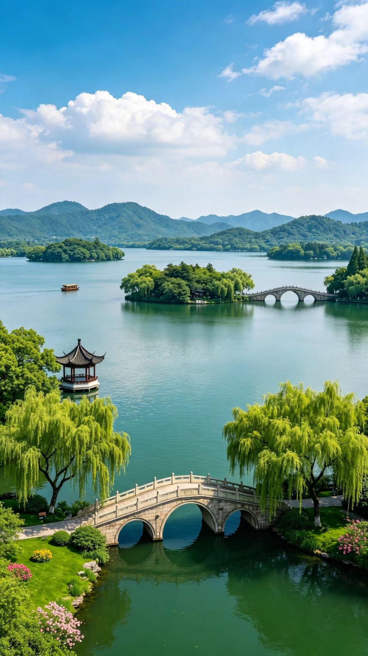 八月过半，秋风淡淡，心静是安，看淡是欢。烟雨过角楼，浮生一场梦。

一盏清茶，二
