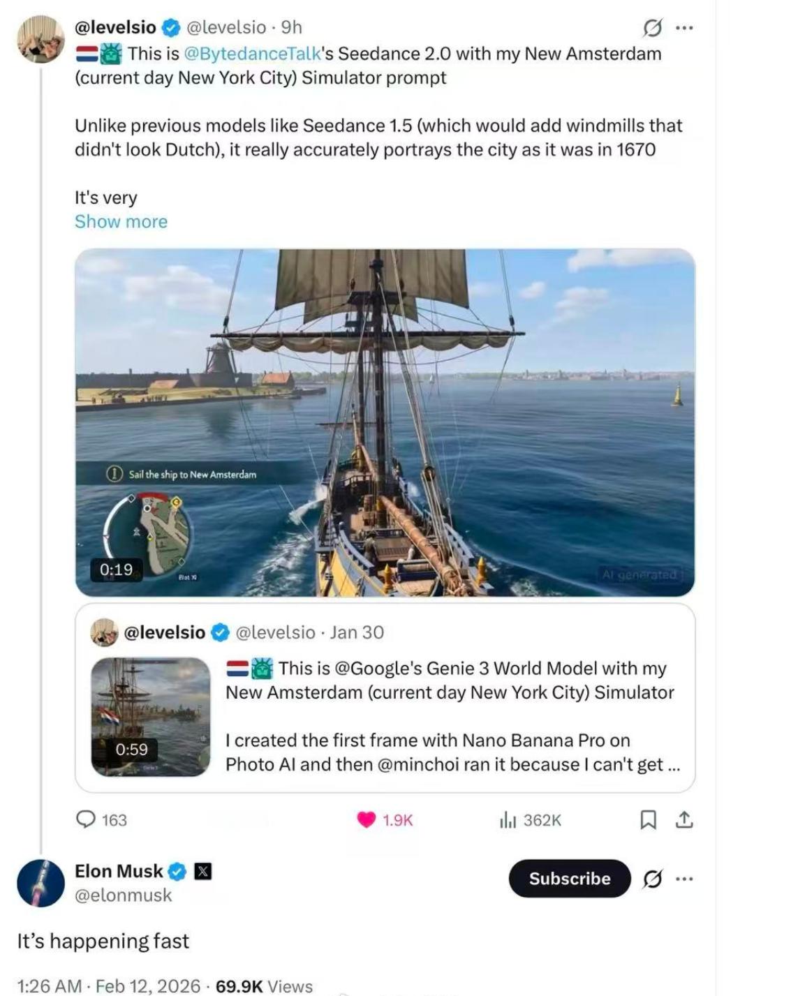 罗永浩谈Seedance2.0罗永浩称以后做电影只需要导演了马斯克感慨Seeda
