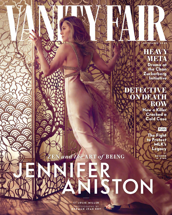 欧美八卦新闻，詹妮弗·安妮斯顿Jennifer Aniston  登上《名利场V