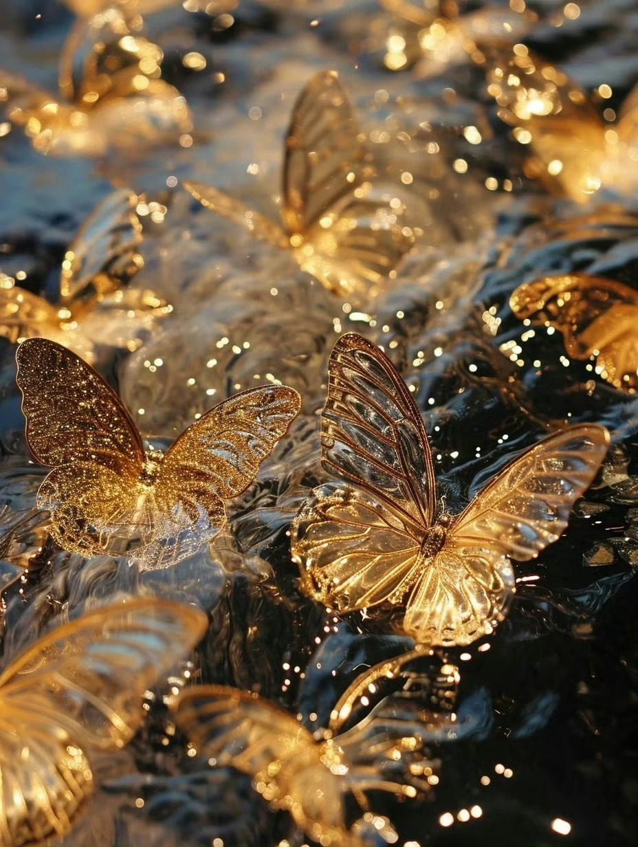 金色蝴蝶 见者好运 
