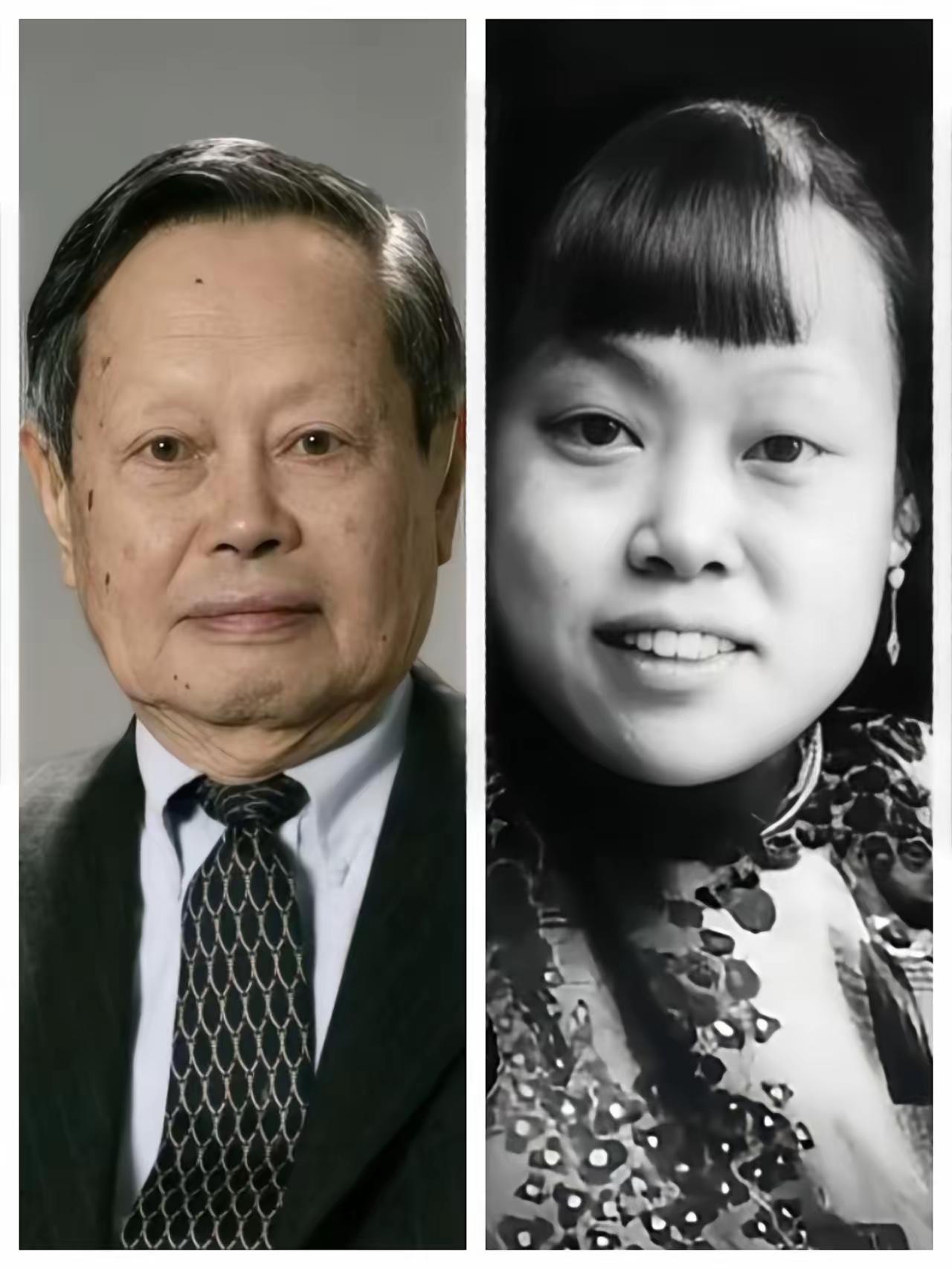 这张图片是杨振宁先生与母亲罗孟华的照片，从模样来看，非常相似，其实先生也秉承了母