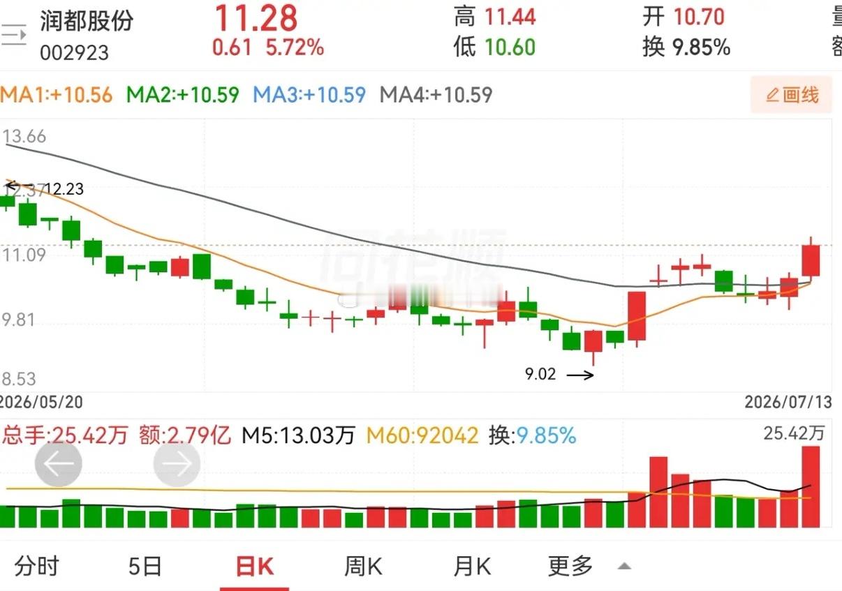 润都股份，宝信软件，浪潮软件。润都股份，搞创新药的，涨停板后，基本上没怎么下跌，