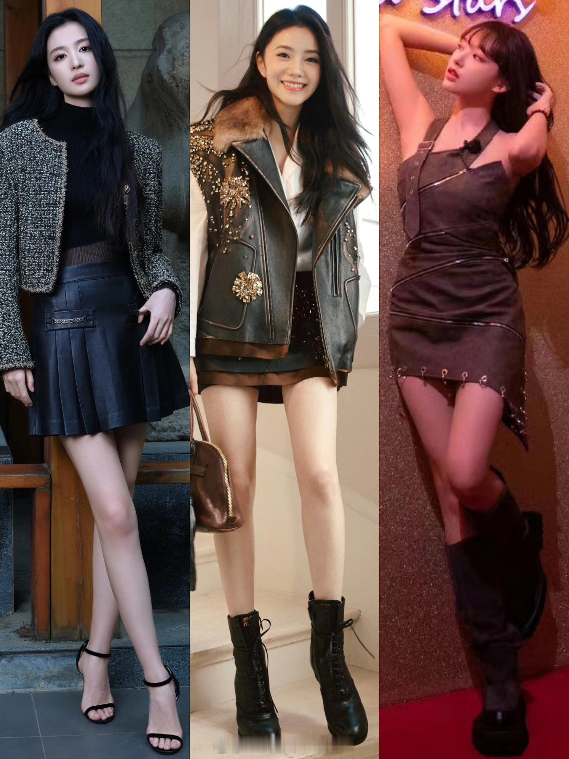 她们的身材比例在娱乐圈是什么水平？在咱内娱，王楚然、刘浩存、程潇的身材那可都是相