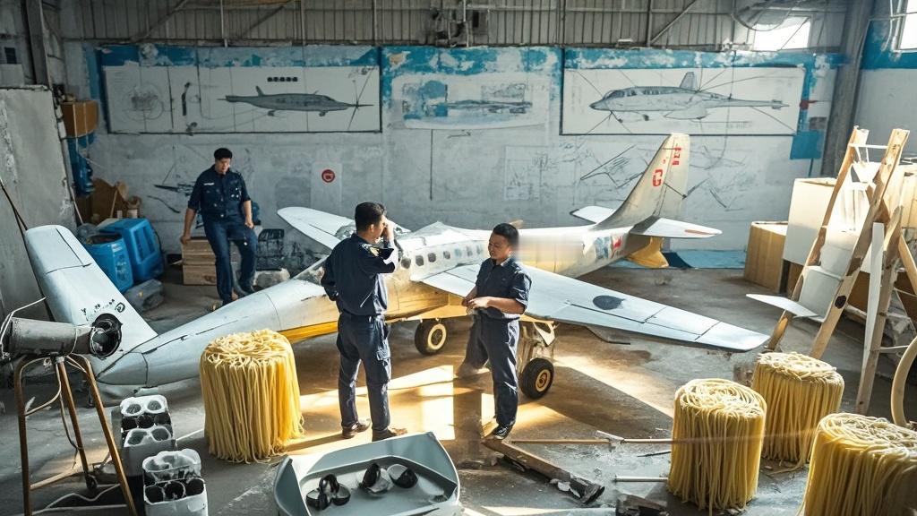 面条厂藏飞机作坊 跨界创新要有安全托底
 
近日，某面条厂内暗藏私人飞机组装作坊