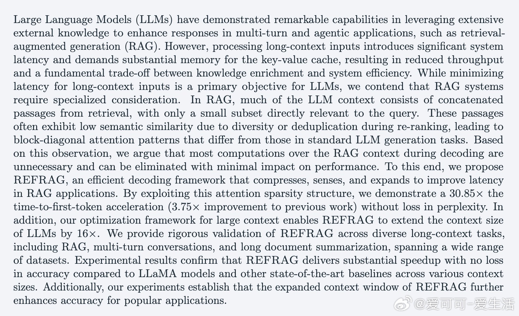 [CL]《REFRAG: Rethinking RAG based Decodi