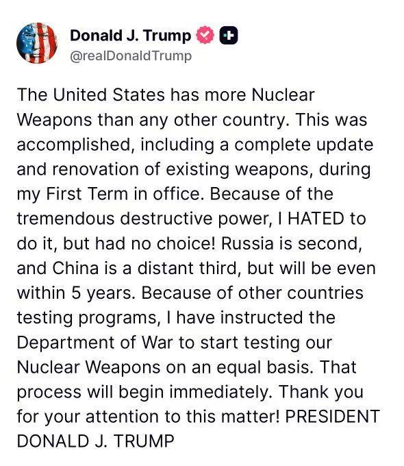 川宝宣布美国重启核武测试[doge][doge][doge] ​​​