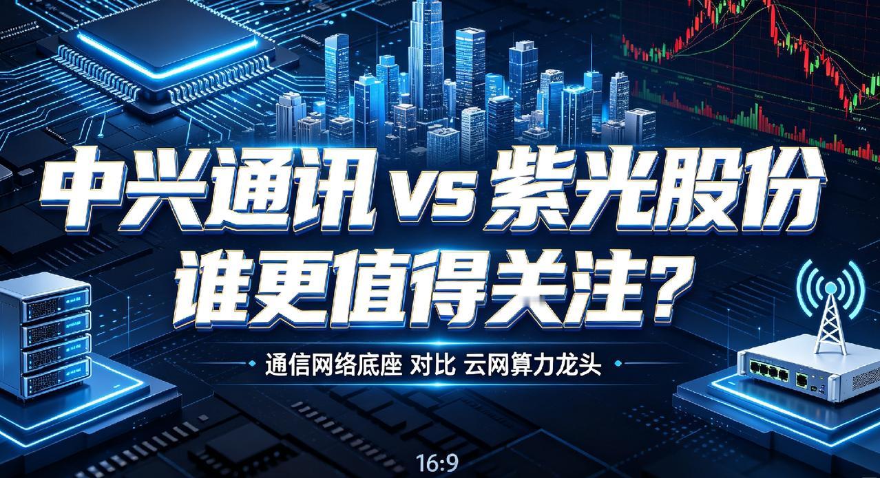 中兴通讯与紫光股份，谁更值得关注？
 
在科技自主可控、算力网络建设和国产替代的