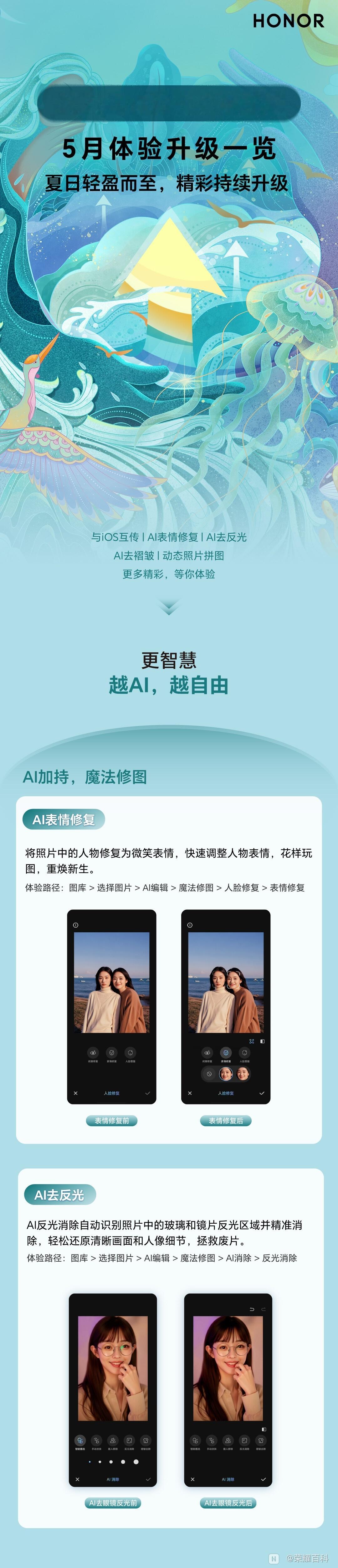 荣耀俱乐部里面荣耀百科每次升级要点总结写得越来越好了，有具体配图，更新日志和更新