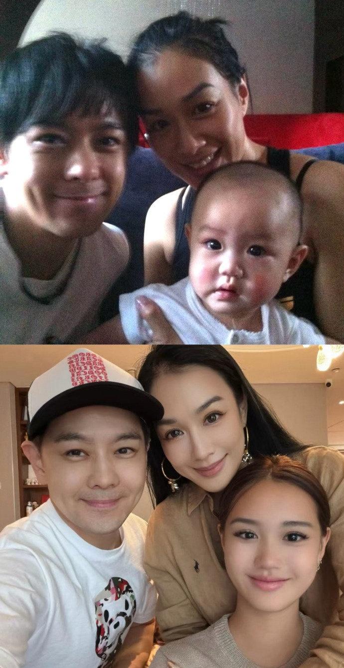 钟丽缇林志颖复刻16年前合照，时间都去哪了~ 钟丽缇带女儿和林志颖复刻合照 ​ 