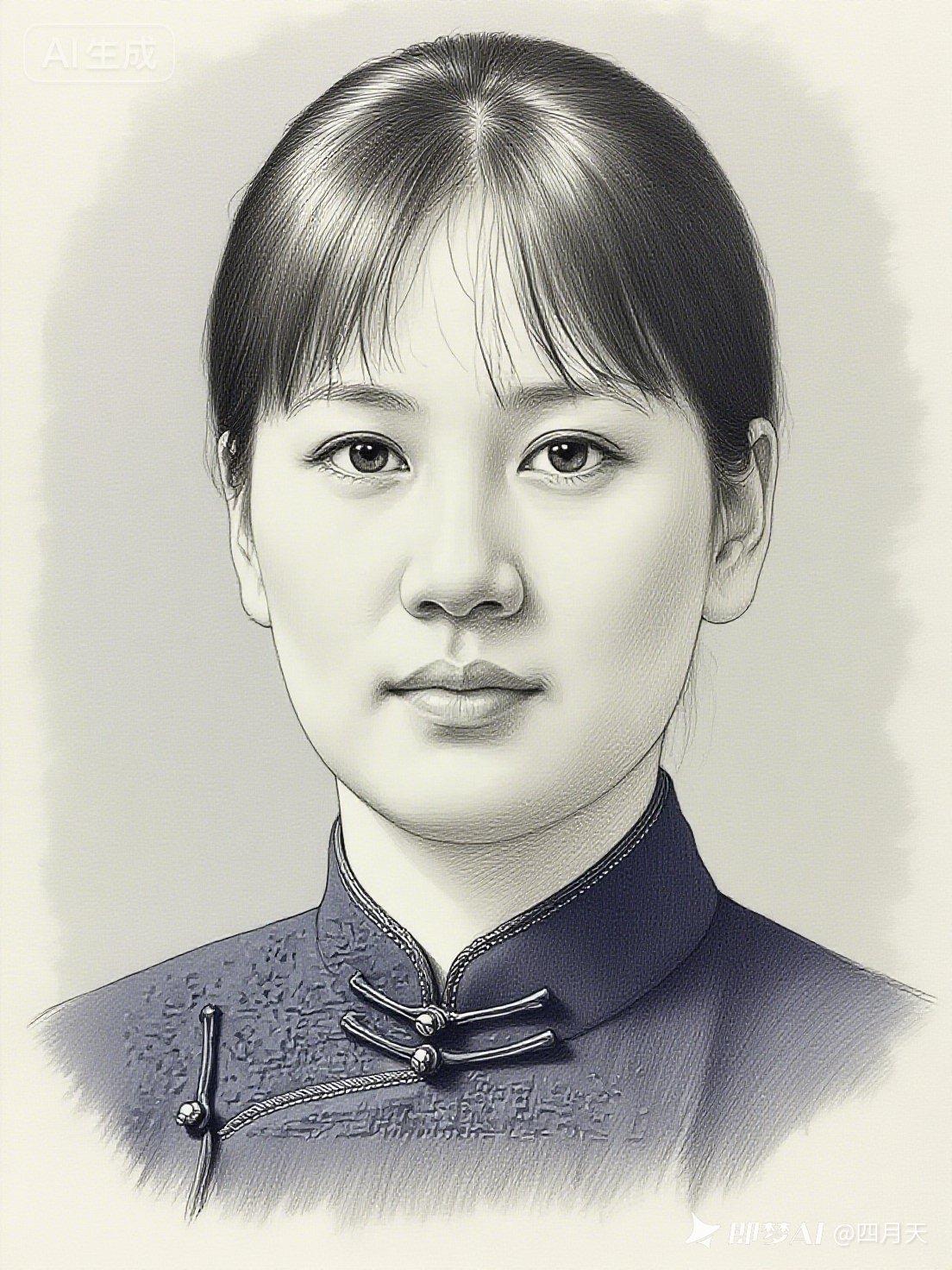 月华如练，美人如画。
月色如墨